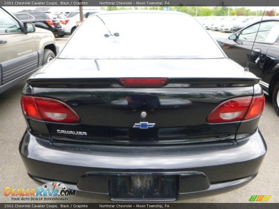 2001 Chevrolet Cavalier Coupe Black / Graphite Photo #3