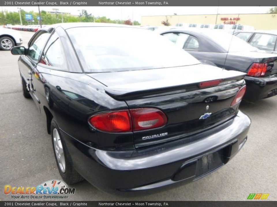 2001 Chevrolet Cavalier Coupe Black / Graphite Photo #4