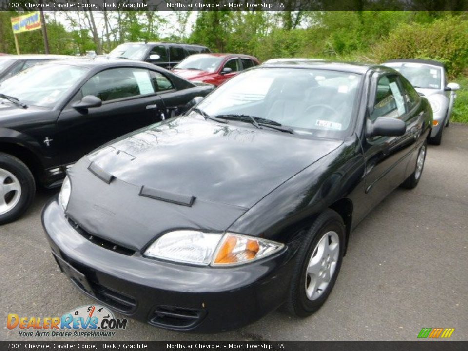 2001 Chevrolet Cavalier Coupe Black / Graphite Photo #5