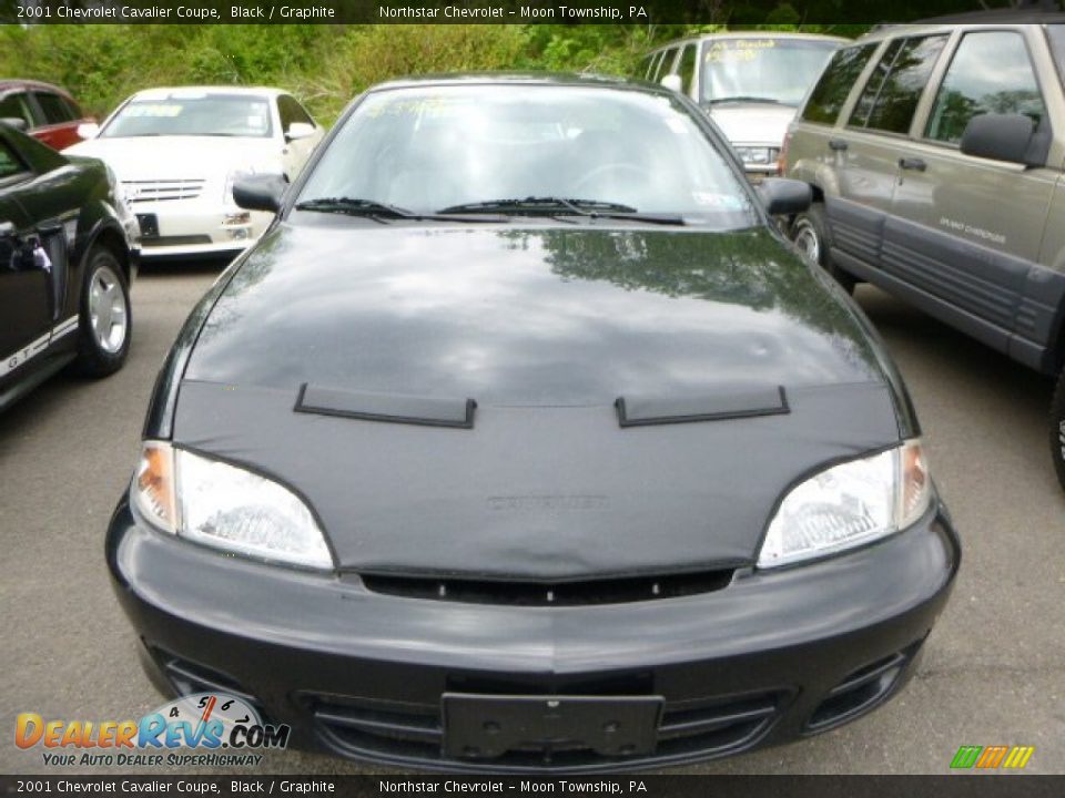2001 Chevrolet Cavalier Coupe Black / Graphite Photo #6