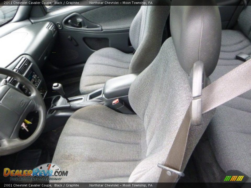 2001 Chevrolet Cavalier Coupe Black / Graphite Photo #8