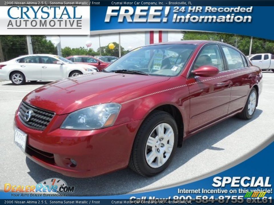 2006 Nissan Altima 2.5 S Sonoma Sunset Metallic / Frost Photo #1
