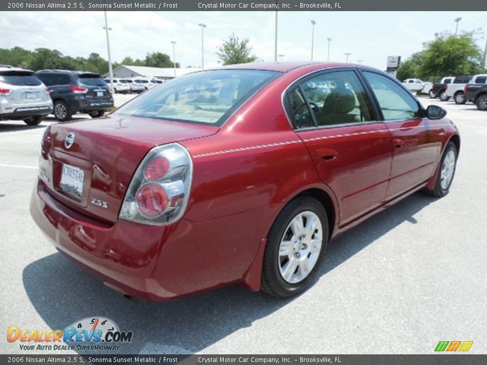 2006 Nissan Altima 2.5 S Sonoma Sunset Metallic / Frost Photo #8