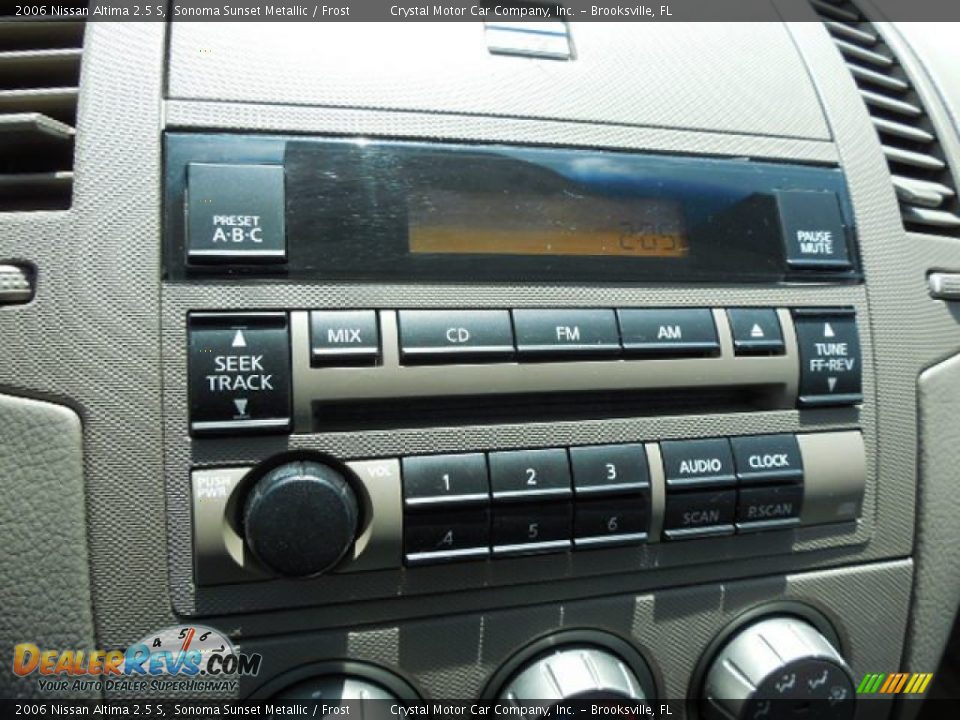 2006 Nissan Altima 2.5 S Sonoma Sunset Metallic / Frost Photo #19