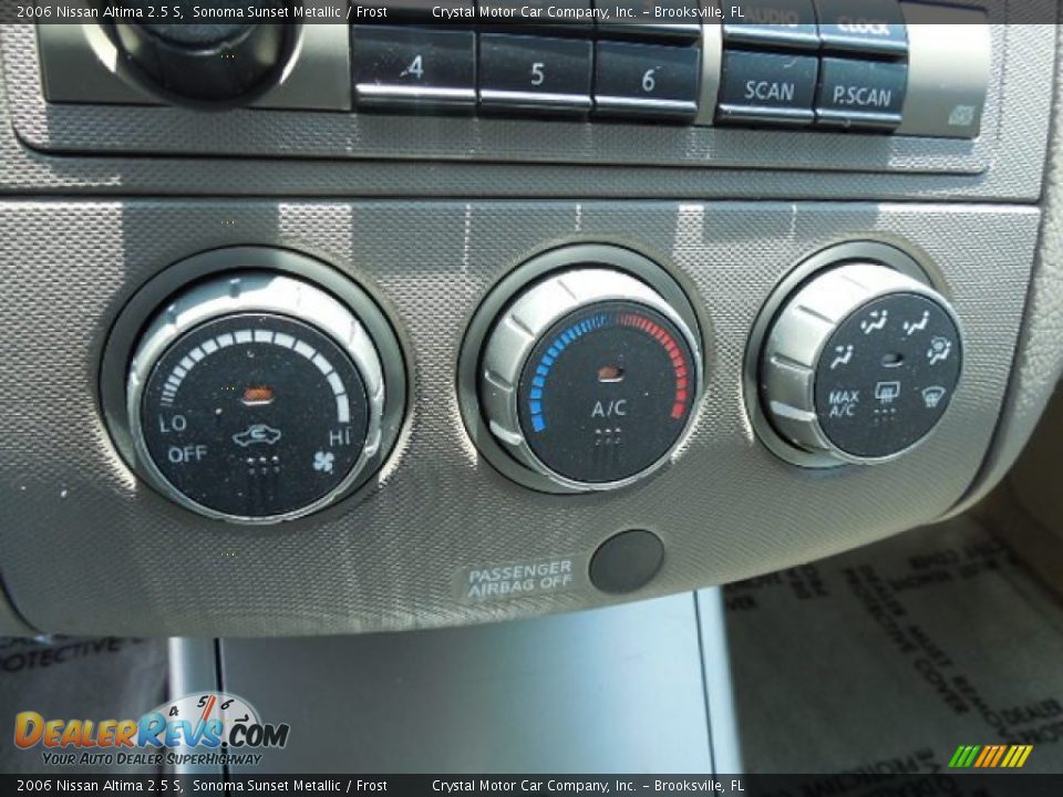 2006 Nissan Altima 2.5 S Sonoma Sunset Metallic / Frost Photo #20
