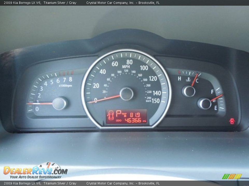 2009 Kia Borrego LX V6 Titanium Silver / Gray Photo #20