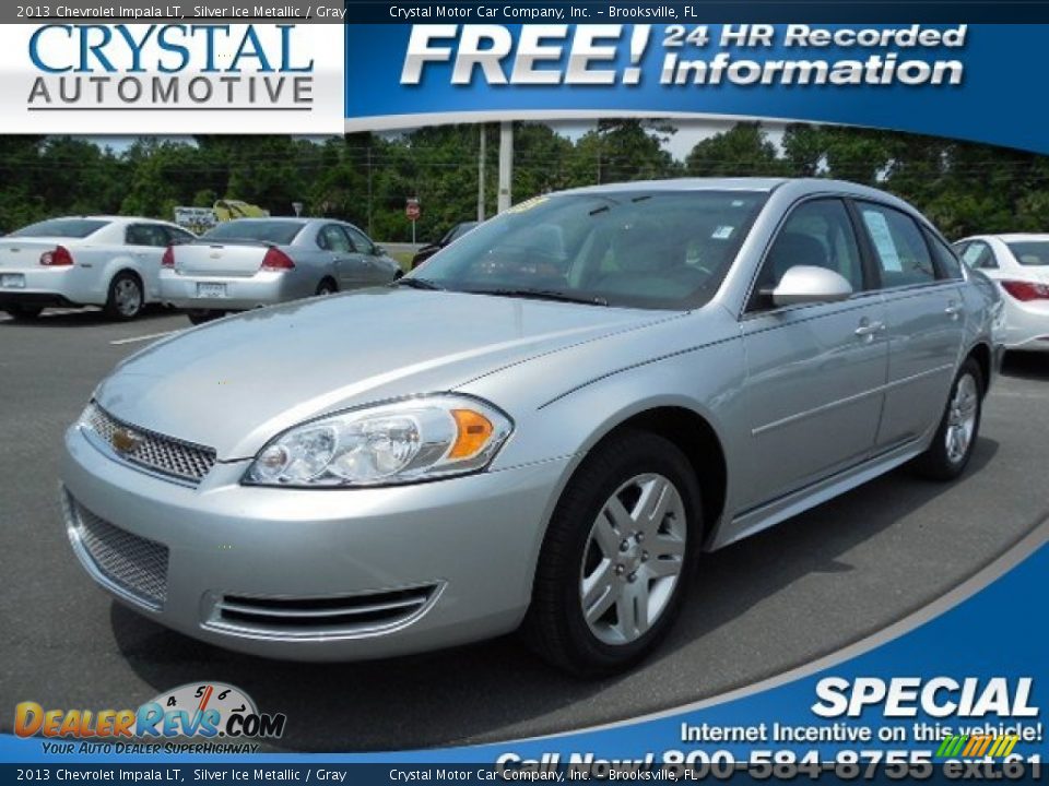 2013 Chevrolet Impala LT Silver Ice Metallic / Gray Photo #1
