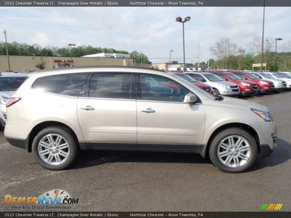 2013 Chevrolet Traverse LT Champagne Silver Metallic / Ebony Photo #1