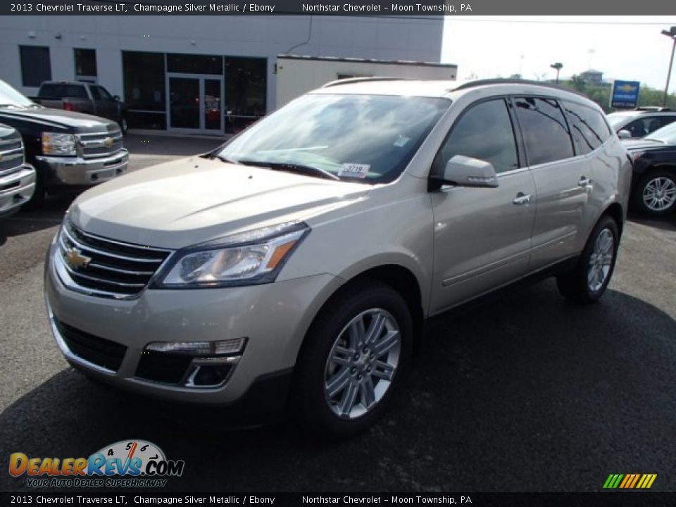 2013 Chevrolet Traverse LT Champagne Silver Metallic / Ebony Photo #4