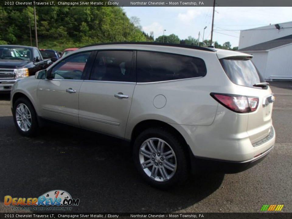 2013 Chevrolet Traverse LT Champagne Silver Metallic / Ebony Photo #6