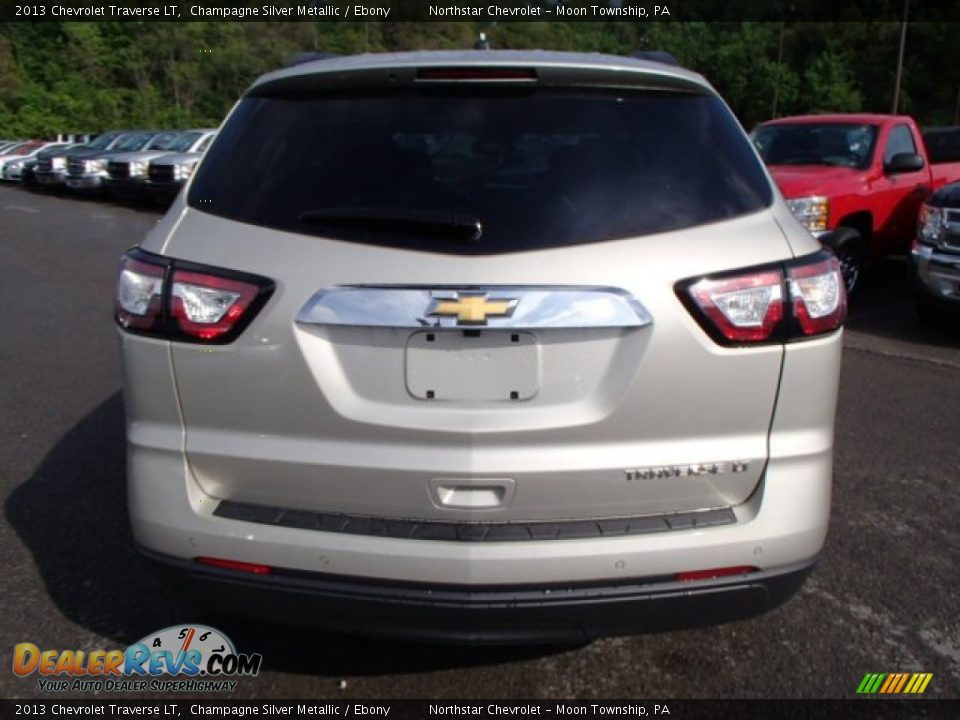 2013 Chevrolet Traverse LT Champagne Silver Metallic / Ebony Photo #7