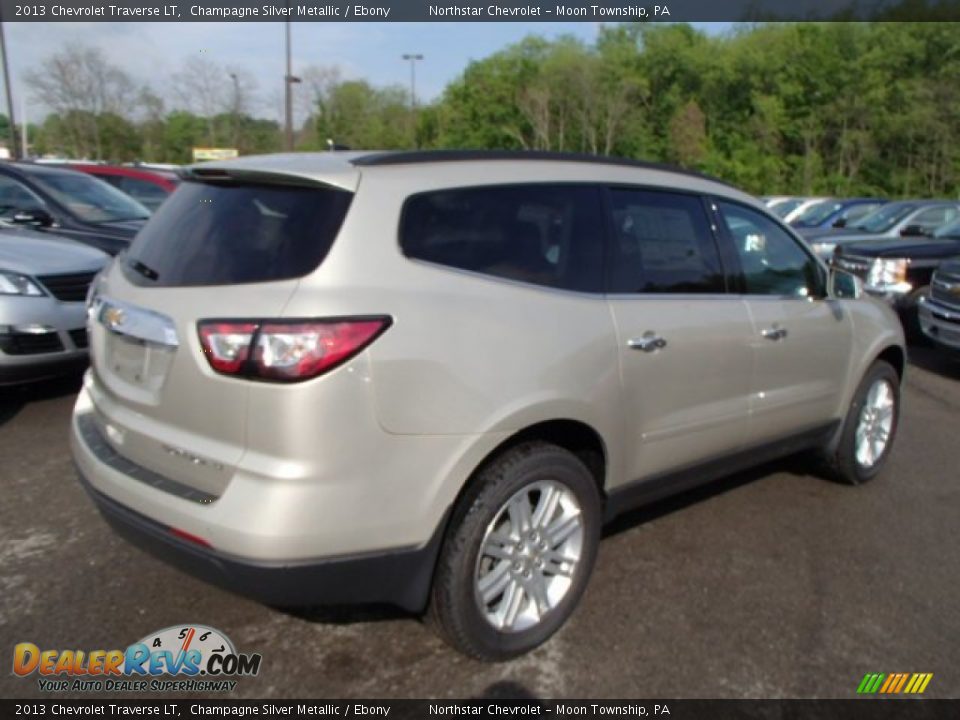 2013 Chevrolet Traverse LT Champagne Silver Metallic / Ebony Photo #8