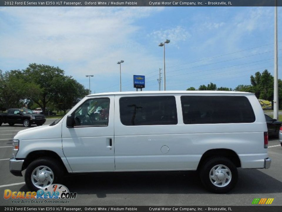 2012 Ford E Series Van E350 XLT Passenger Oxford White / Medium Pebble Photo #2