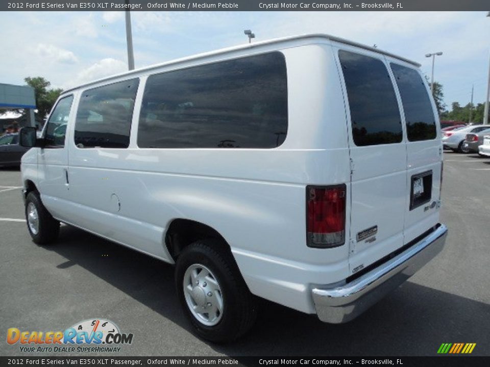 2012 Ford E Series Van E350 XLT Passenger Oxford White / Medium Pebble Photo #3