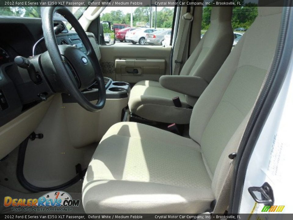 2012 Ford E Series Van E350 XLT Passenger Oxford White / Medium Pebble Photo #4