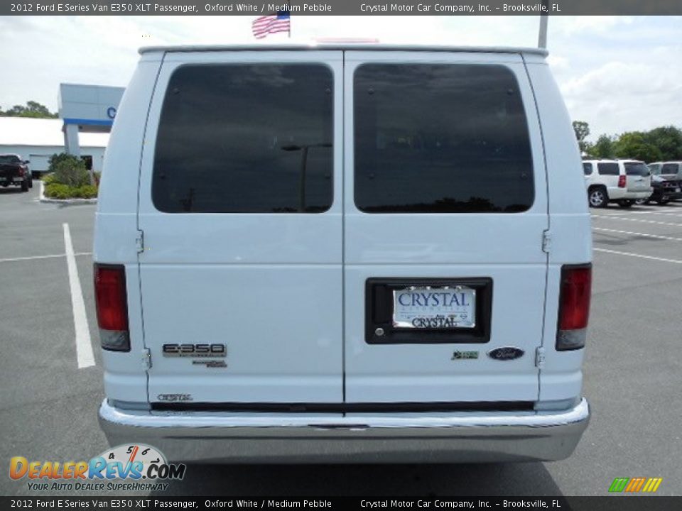 2012 Ford E Series Van E350 XLT Passenger Oxford White / Medium Pebble Photo #7