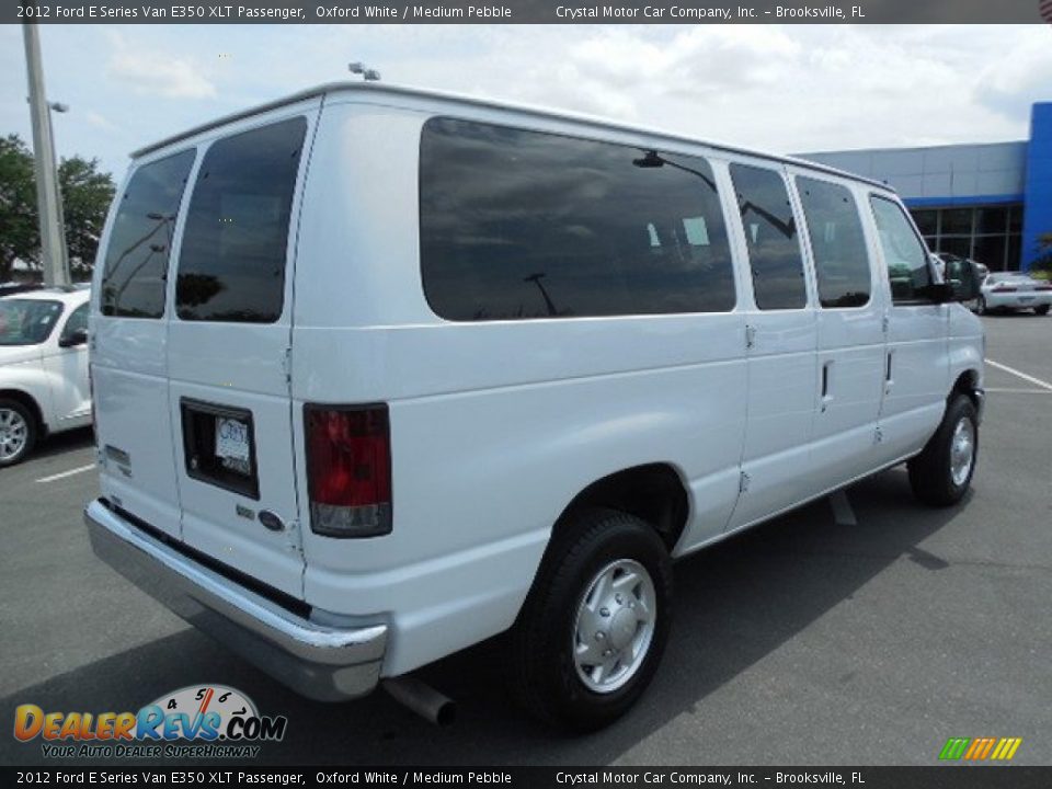 2012 Ford E Series Van E350 XLT Passenger Oxford White / Medium Pebble Photo #8
