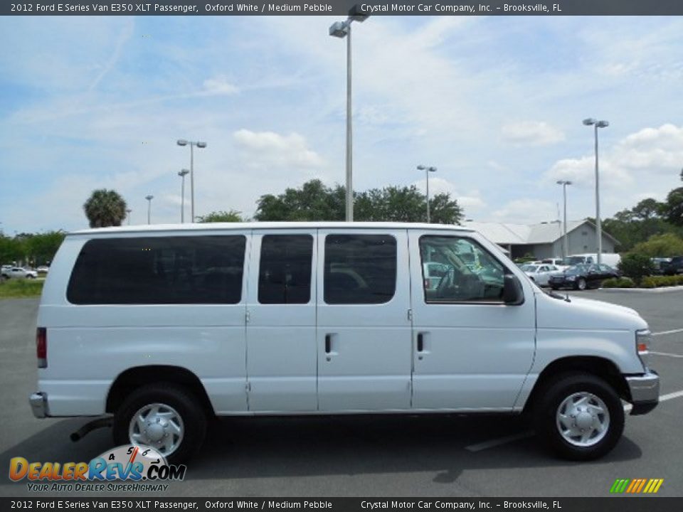 2012 Ford E Series Van E350 XLT Passenger Oxford White / Medium Pebble Photo #9