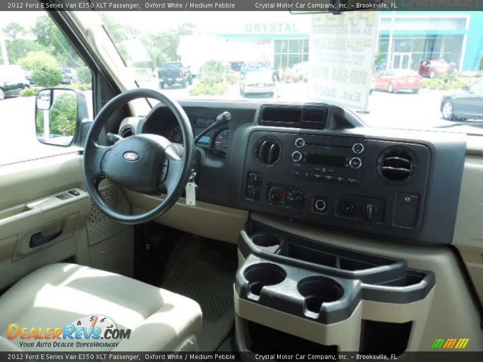 2012 Ford E Series Van E350 XLT Passenger Oxford White / Medium Pebble Photo #11