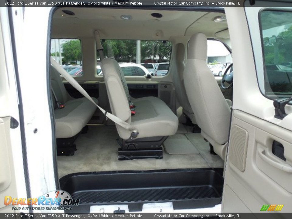 2012 Ford E Series Van E350 XLT Passenger Oxford White / Medium Pebble Photo #12