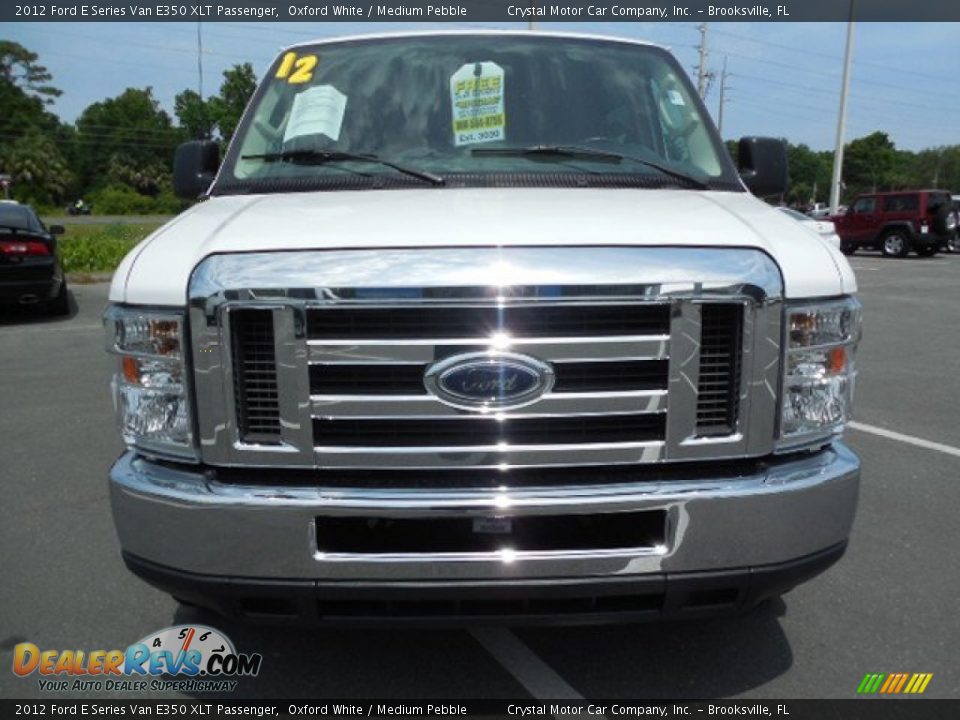 2012 Ford E Series Van E350 XLT Passenger Oxford White / Medium Pebble Photo #15