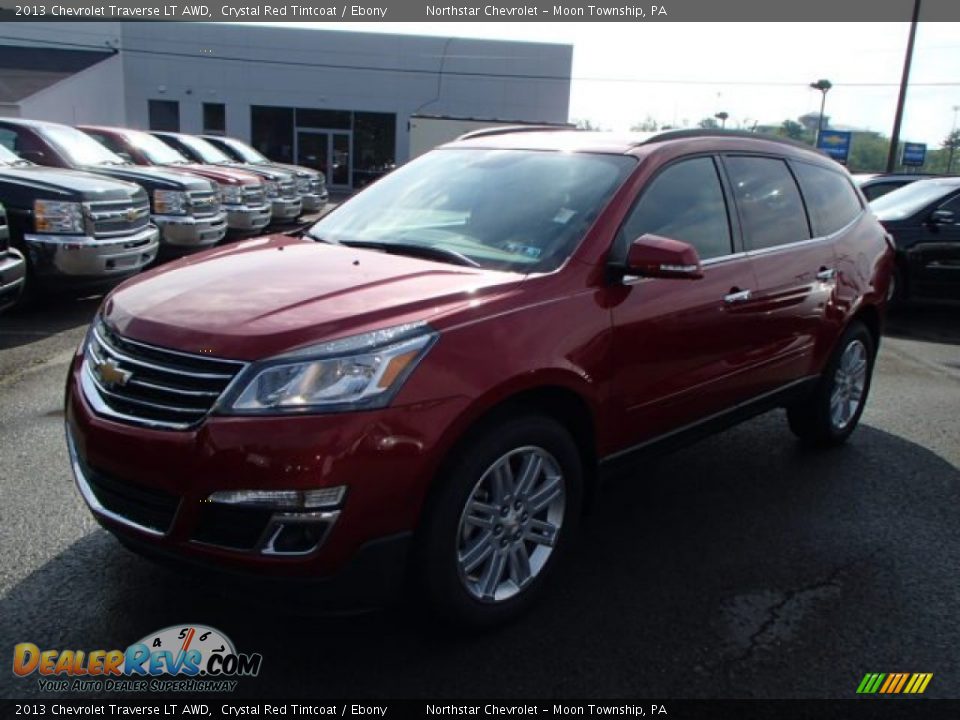 2013 Chevrolet Traverse LT AWD Crystal Red Tintcoat / Ebony Photo #4