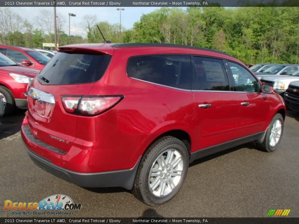 Crystal Red Tintcoat 2013 Chevrolet Traverse LT AWD Photo #8