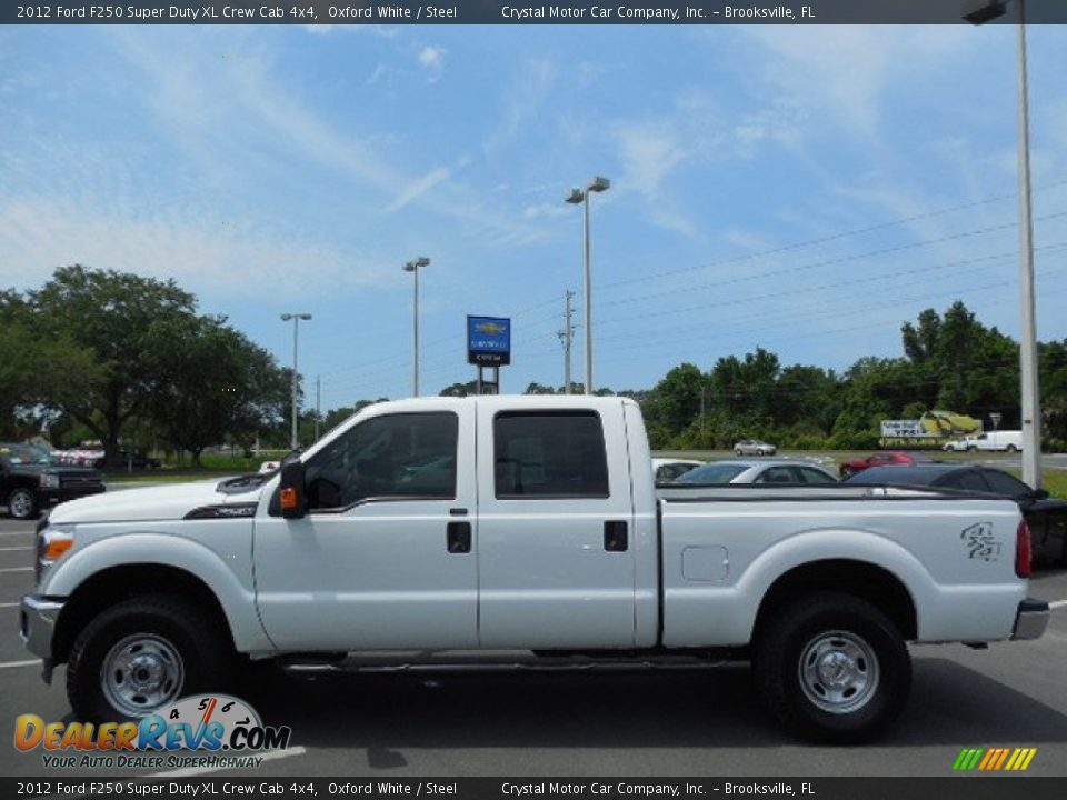 2012 Ford F250 Super Duty XL Crew Cab 4x4 Oxford White / Steel Photo #2