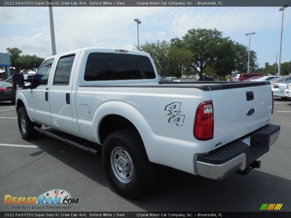 2012 Ford F250 Super Duty XL Crew Cab 4x4 Oxford White / Steel Photo #3
