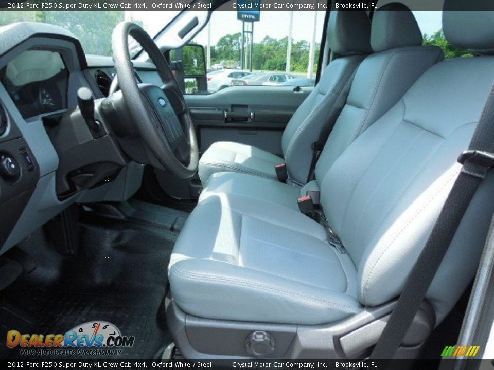 2012 Ford F250 Super Duty XL Crew Cab 4x4 Oxford White / Steel Photo #4