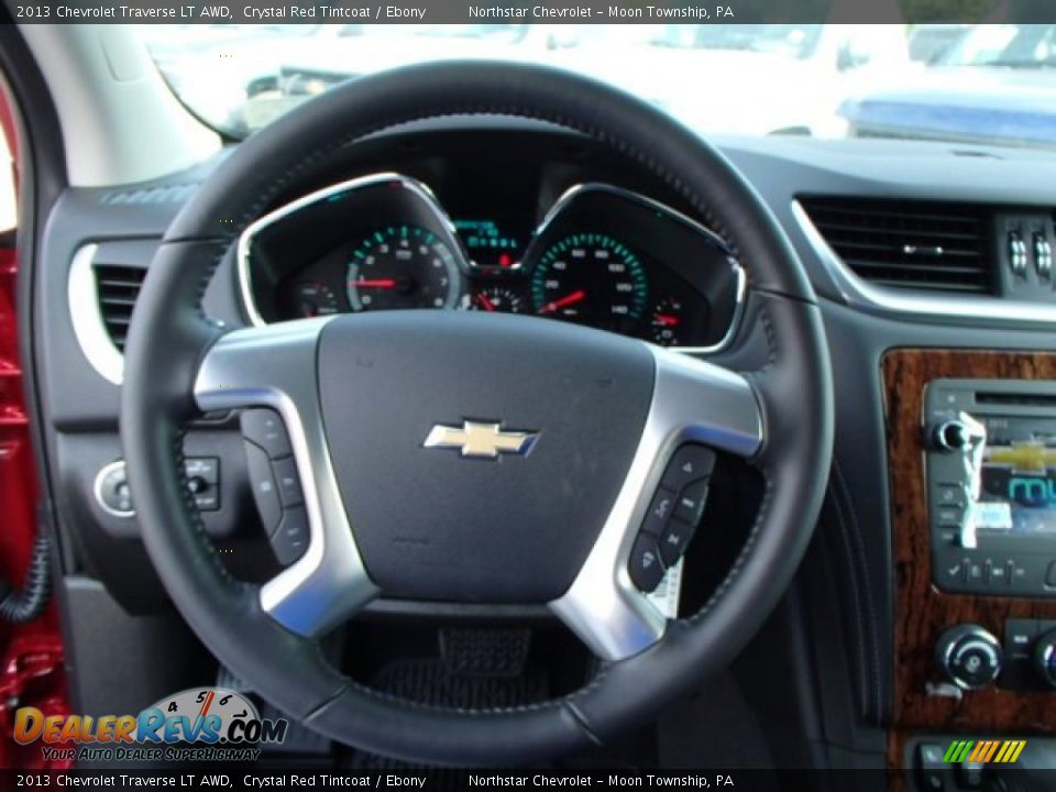 2013 Chevrolet Traverse LT AWD Steering Wheel Photo #18