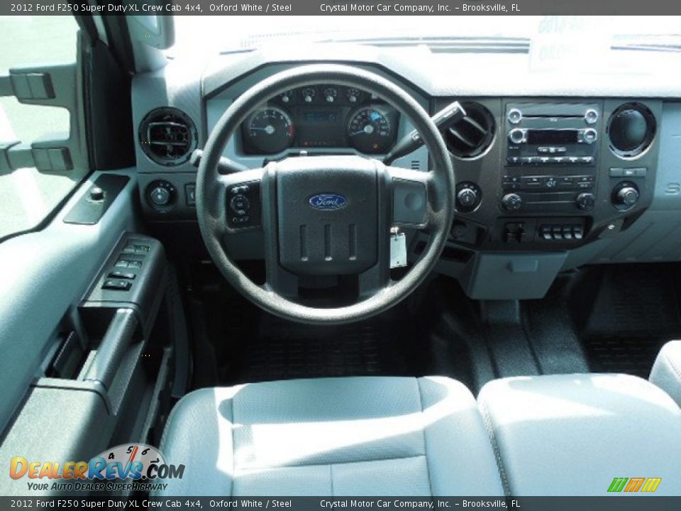 2012 Ford F250 Super Duty XL Crew Cab 4x4 Oxford White / Steel Photo #6