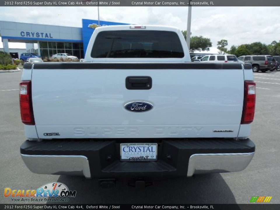 2012 Ford F250 Super Duty XL Crew Cab 4x4 Oxford White / Steel Photo #7