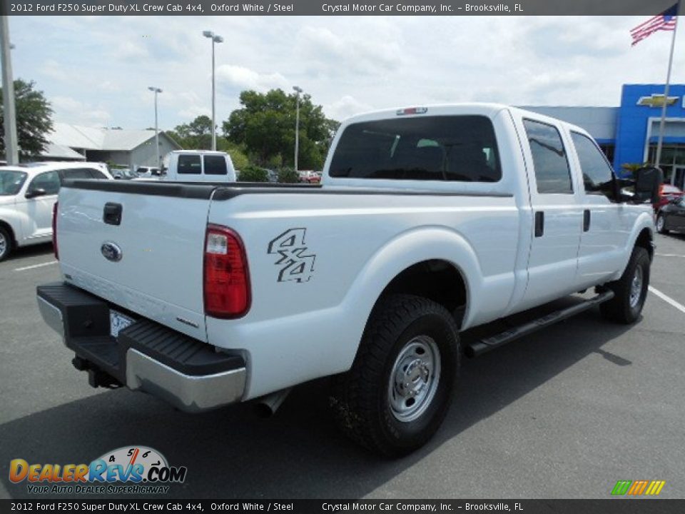2012 Ford F250 Super Duty XL Crew Cab 4x4 Oxford White / Steel Photo #8