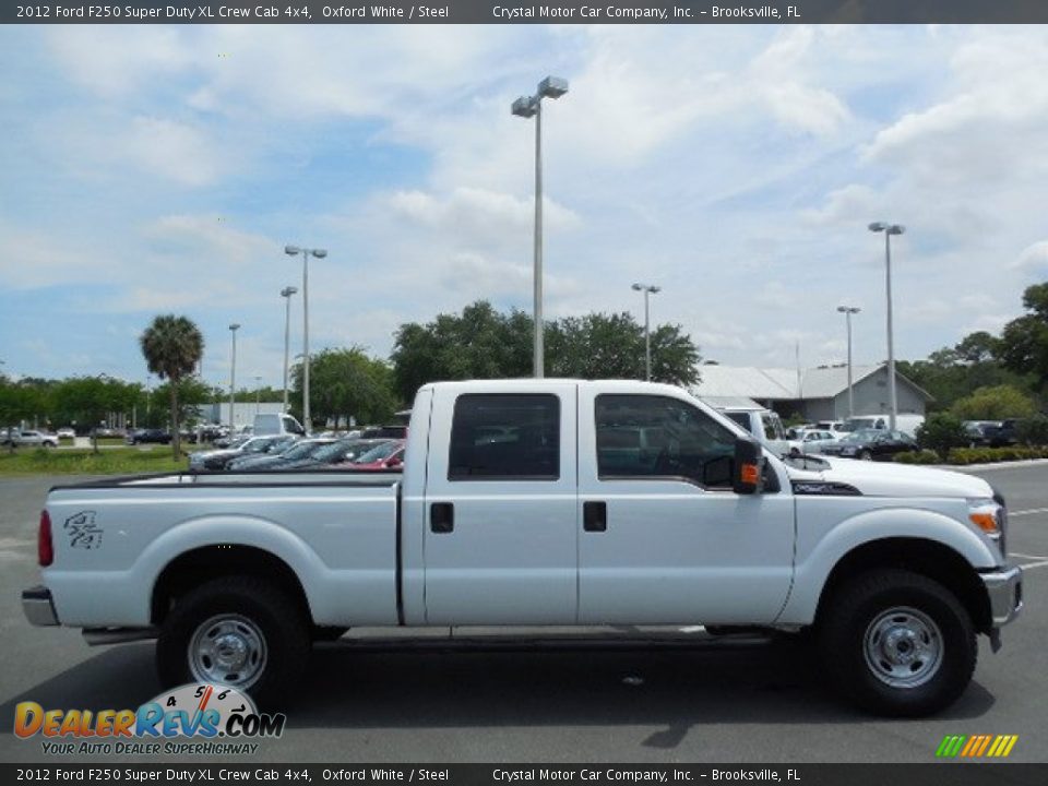 2012 Ford F250 Super Duty XL Crew Cab 4x4 Oxford White / Steel Photo #9