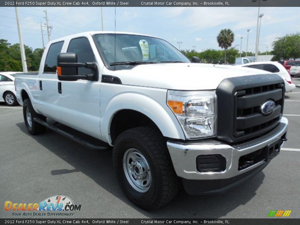 2012 Ford F250 Super Duty XL Crew Cab 4x4 Oxford White / Steel Photo #10