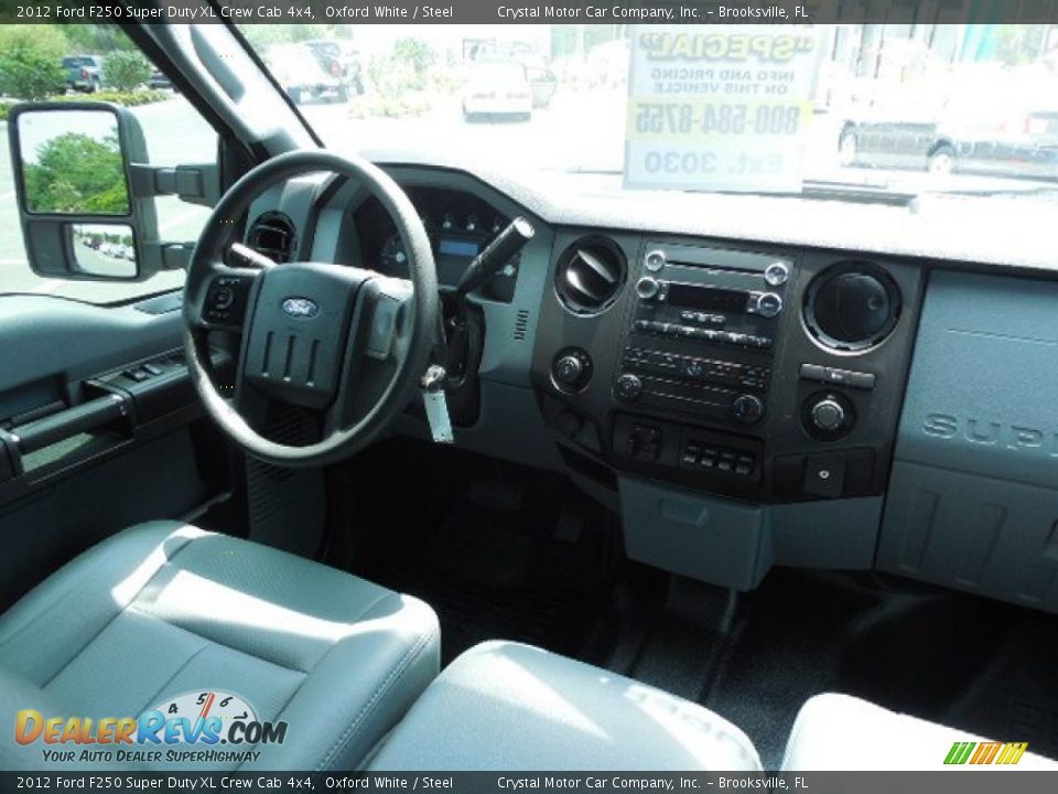 2012 Ford F250 Super Duty XL Crew Cab 4x4 Oxford White / Steel Photo #11