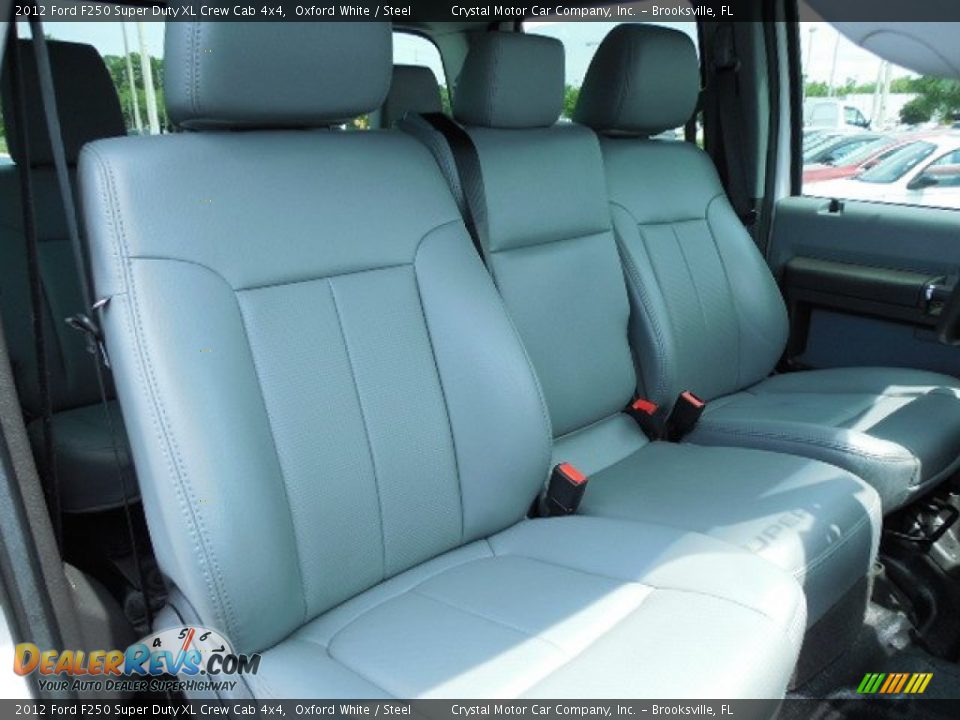 2012 Ford F250 Super Duty XL Crew Cab 4x4 Oxford White / Steel Photo #12
