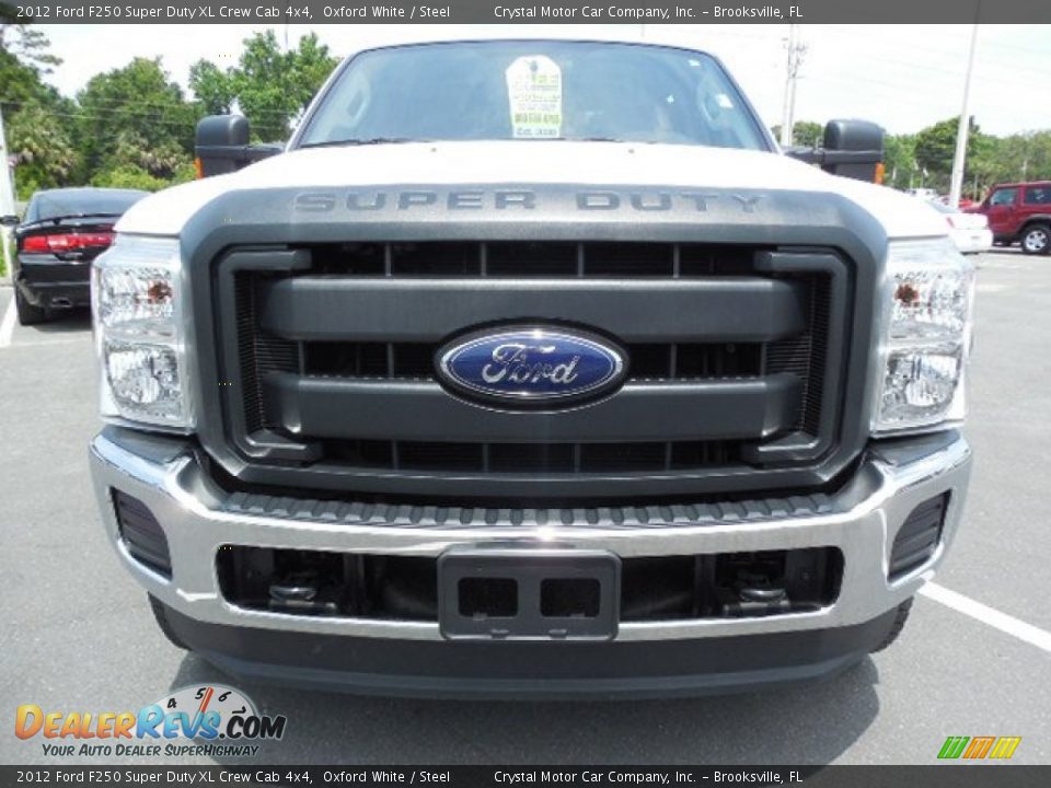 2012 Ford F250 Super Duty XL Crew Cab 4x4 Oxford White / Steel Photo #13