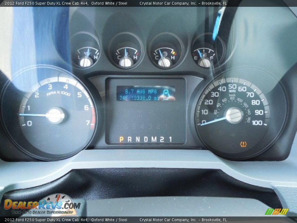2012 Ford F250 Super Duty XL Crew Cab 4x4 Oxford White / Steel Photo #18