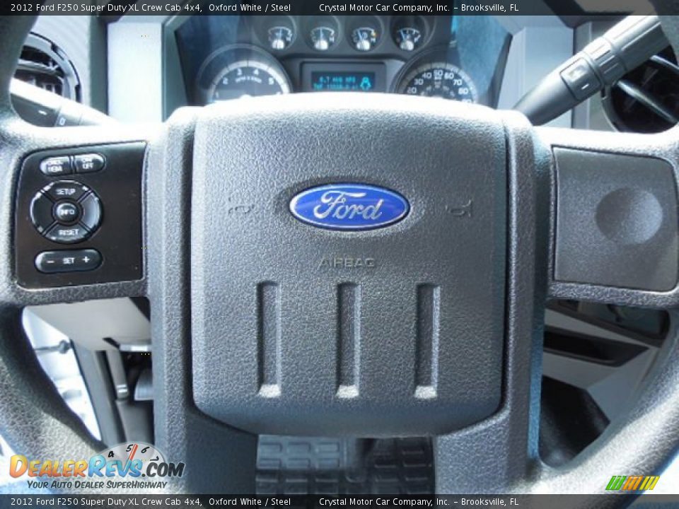 2012 Ford F250 Super Duty XL Crew Cab 4x4 Oxford White / Steel Photo #22