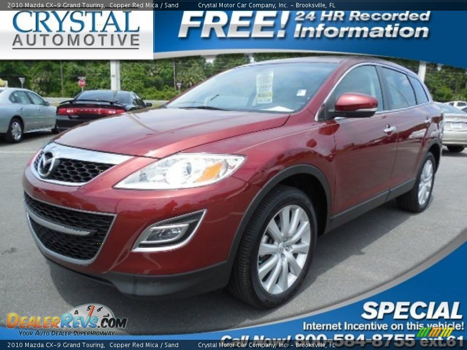 2010 Mazda CX-9 Grand Touring Copper Red Mica / Sand Photo #1