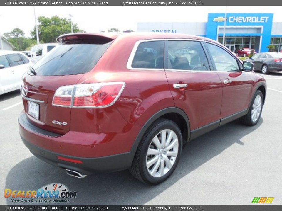 2010 Mazda CX-9 Grand Touring Copper Red Mica / Sand Photo #9