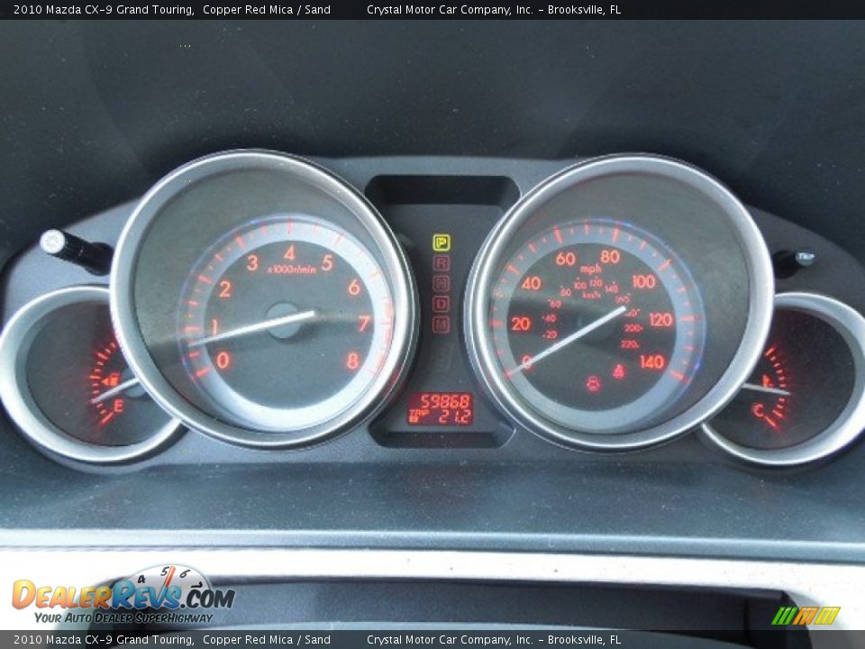 2010 Mazda CX-9 Grand Touring Gauges Photo #20