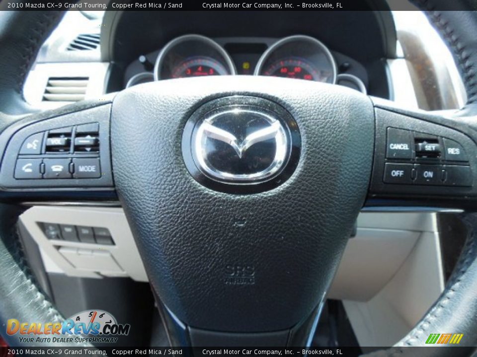 2010 Mazda CX-9 Grand Touring Copper Red Mica / Sand Photo #24