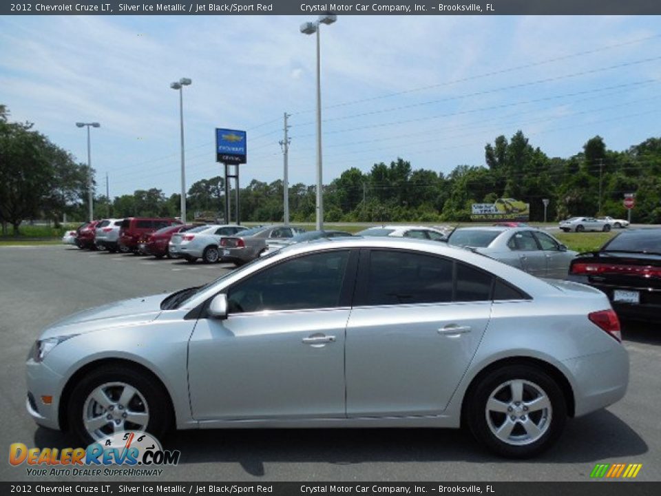 2012 Chevrolet Cruze LT Silver Ice Metallic / Jet Black/Sport Red Photo #2