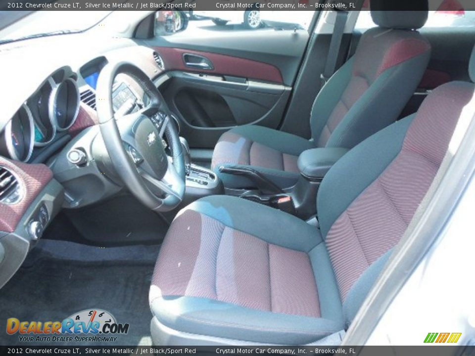 Jet Black/Sport Red Interior - 2012 Chevrolet Cruze LT Photo #4