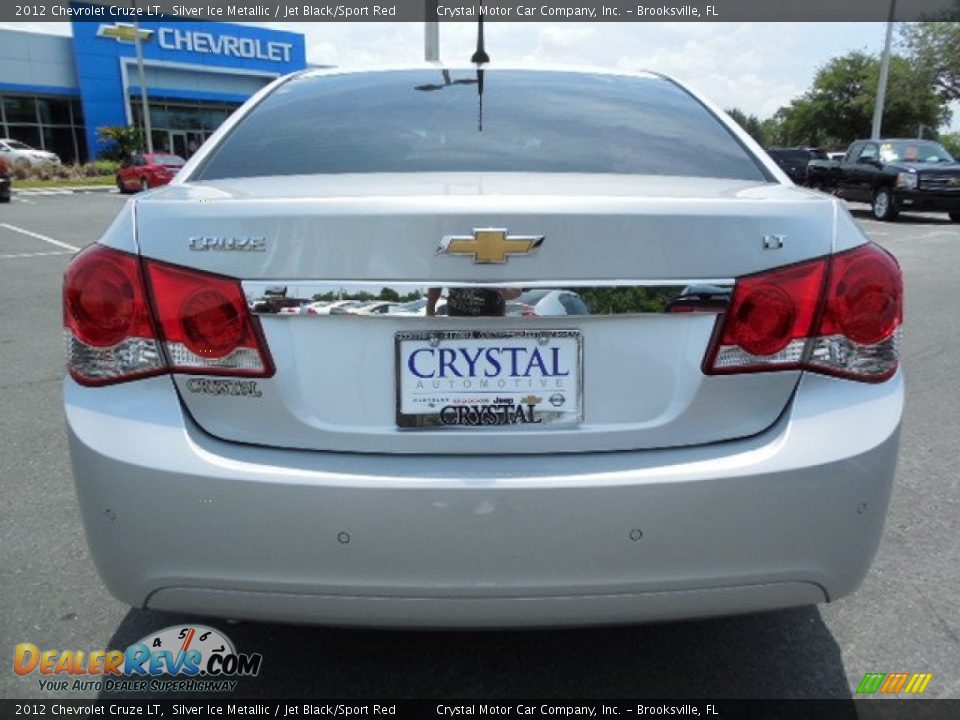 2012 Chevrolet Cruze LT Silver Ice Metallic / Jet Black/Sport Red Photo #7