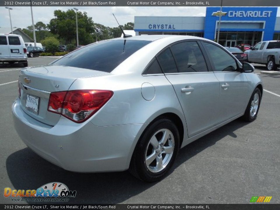 2012 Chevrolet Cruze LT Silver Ice Metallic / Jet Black/Sport Red Photo #8