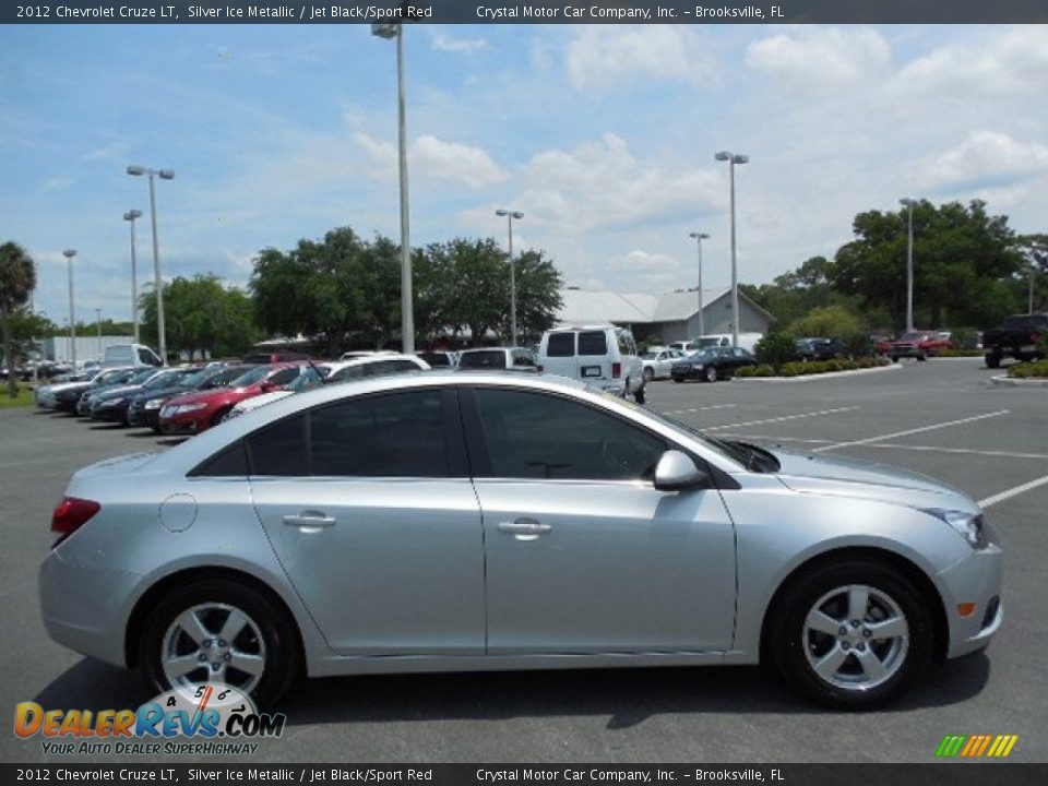 2012 Chevrolet Cruze LT Silver Ice Metallic / Jet Black/Sport Red Photo #9